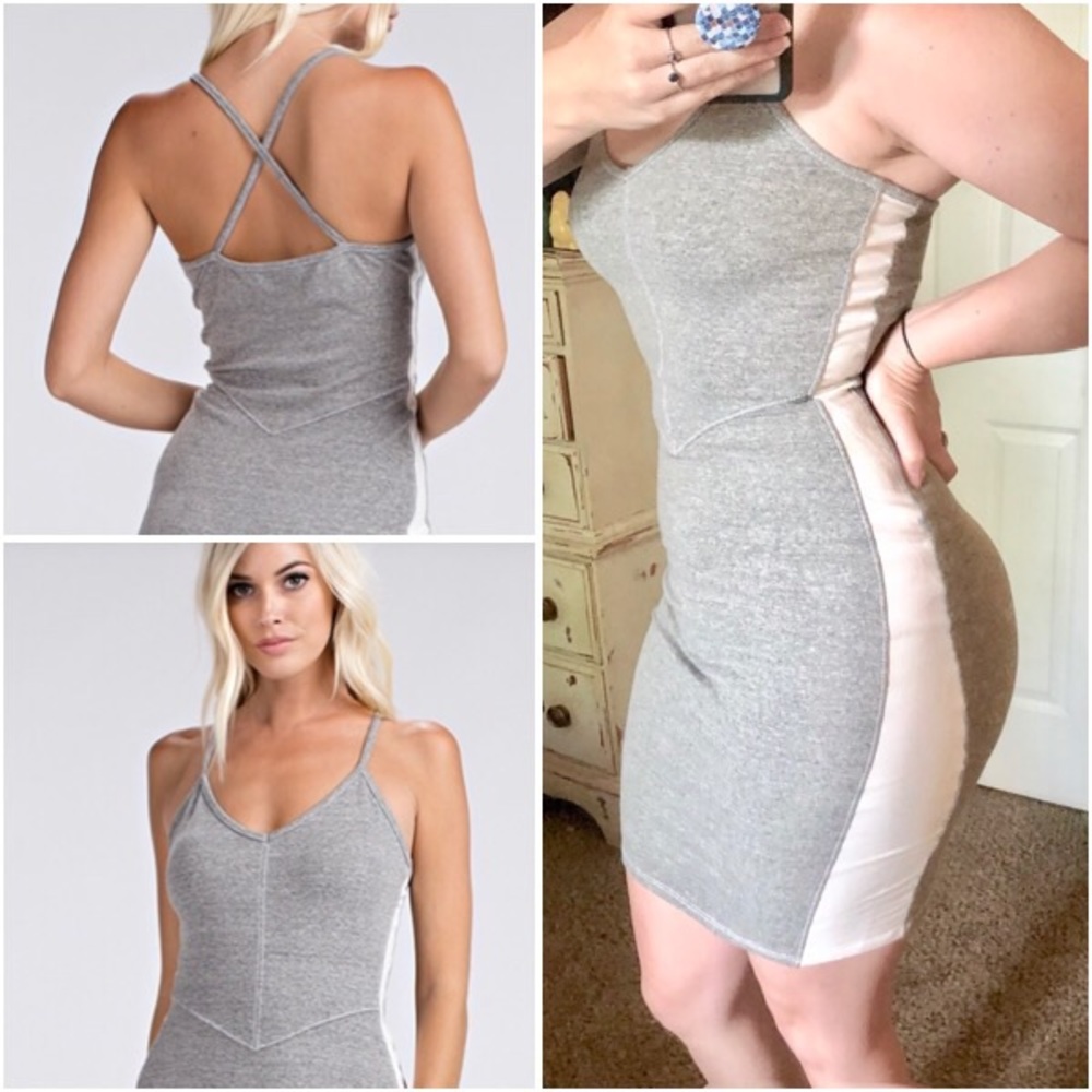 🆕 💕 Grey and White Color-block💕🆕